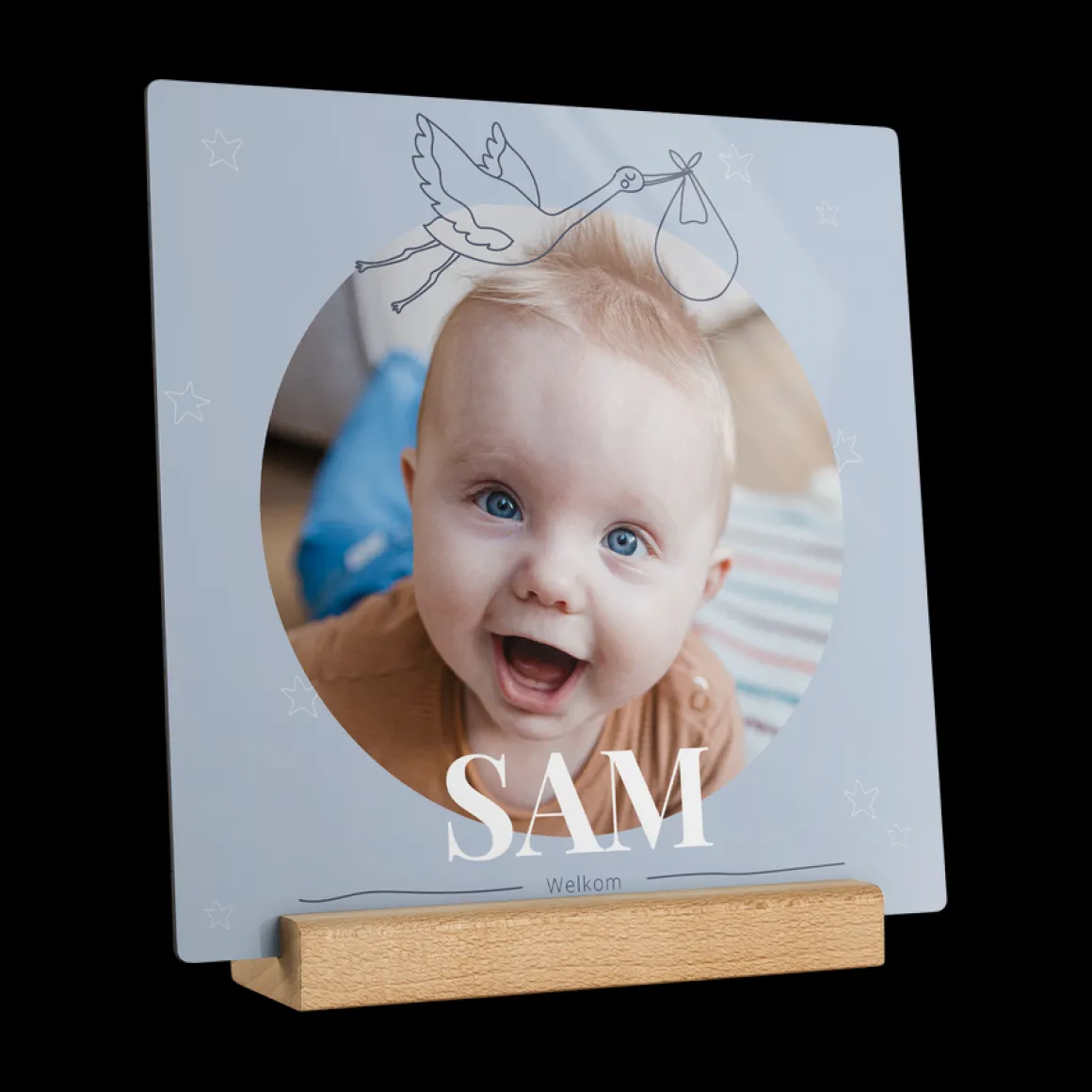 Houten fototegel personaliseren