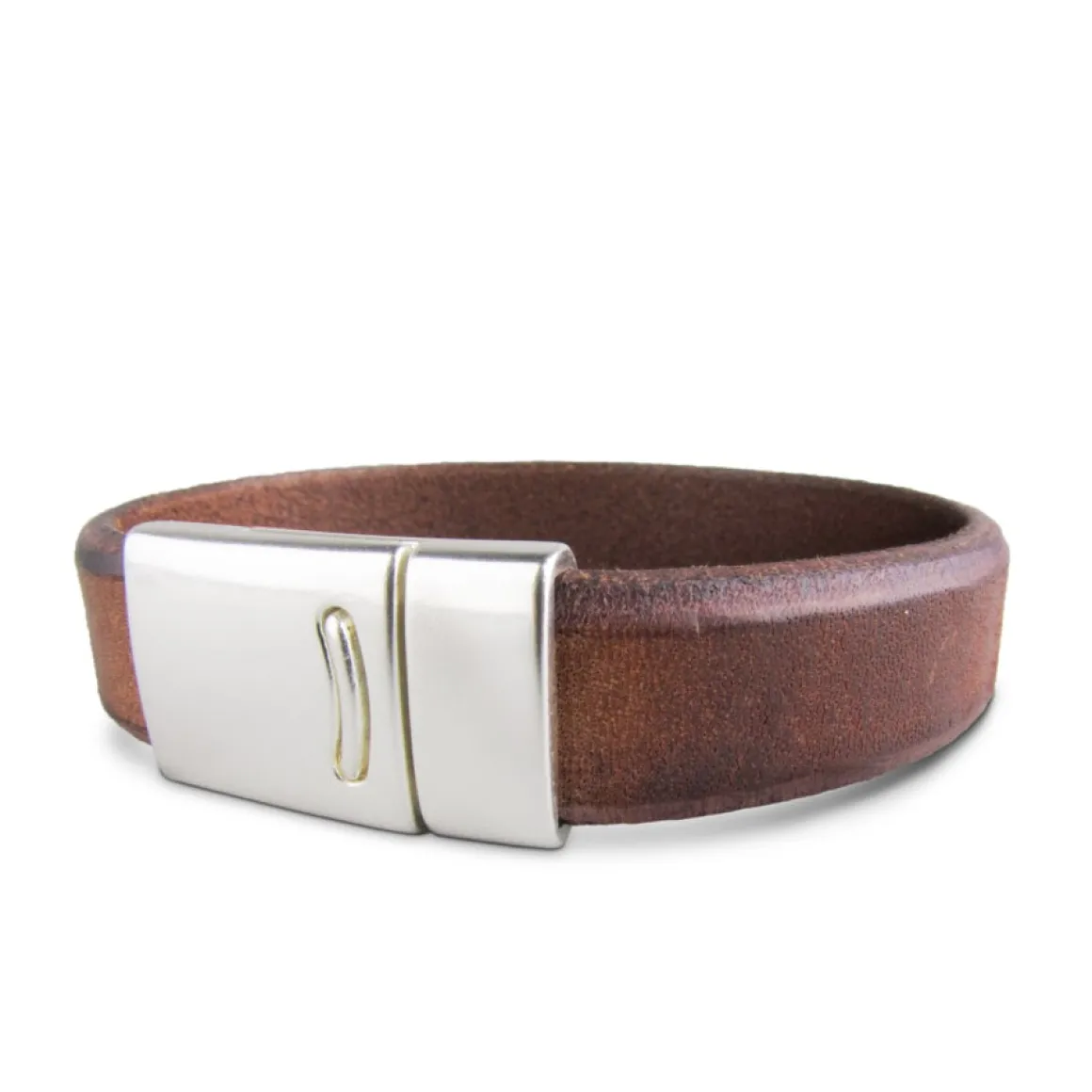 Leren armband heren