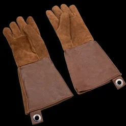 Leren BBQ handschoenen met naam - set van 2