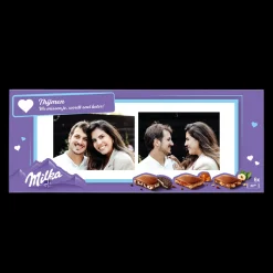Mega Milka reep met naam en foto bedrukken