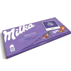 Mega Milka reep met naam en foto bedrukken
