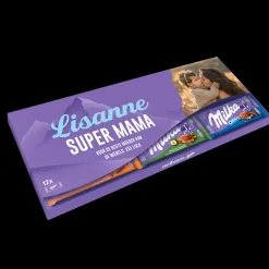 Mega Milka reep met naam en foto bedrukken