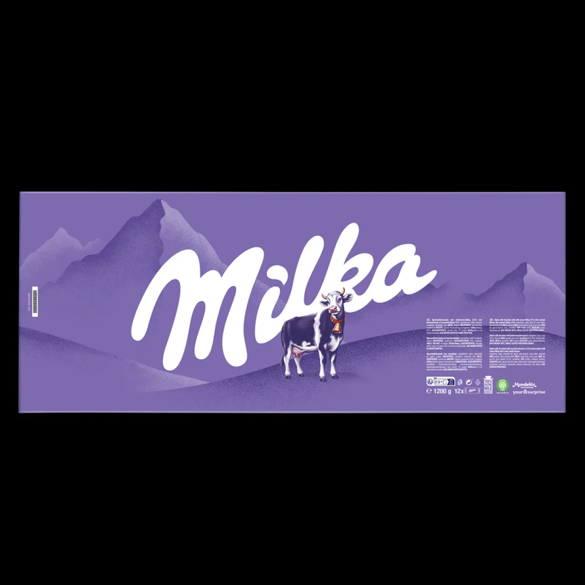 Mega Milka reep met naam en foto bedrukken
