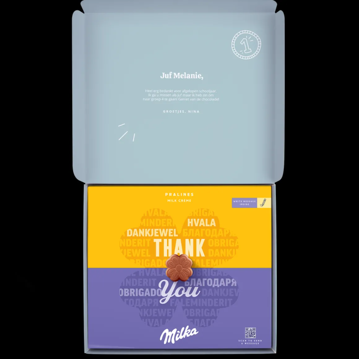 Milka Pralines Juf/Meester
