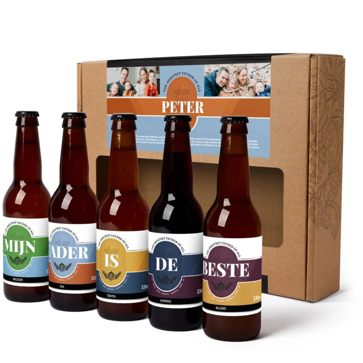 Persoonlijk bierpakket met naam of tekst