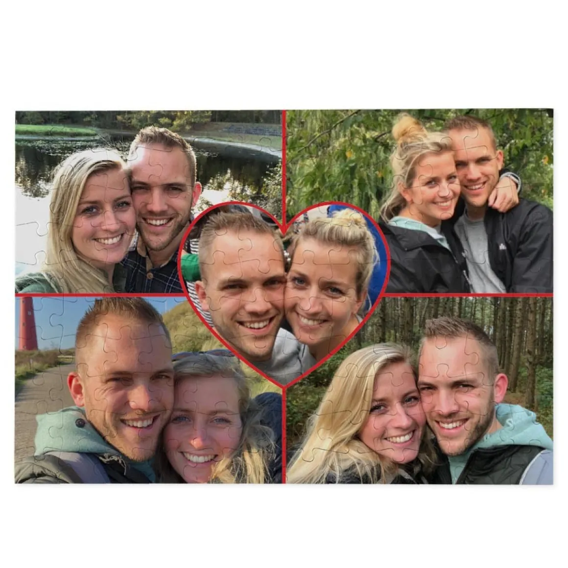 Puzzel met foto groot