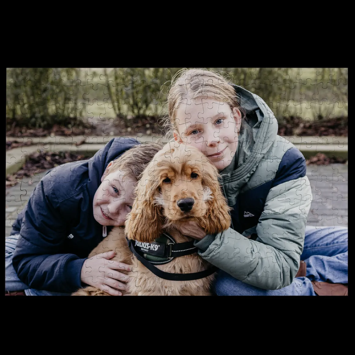 Puzzel met foto groot
