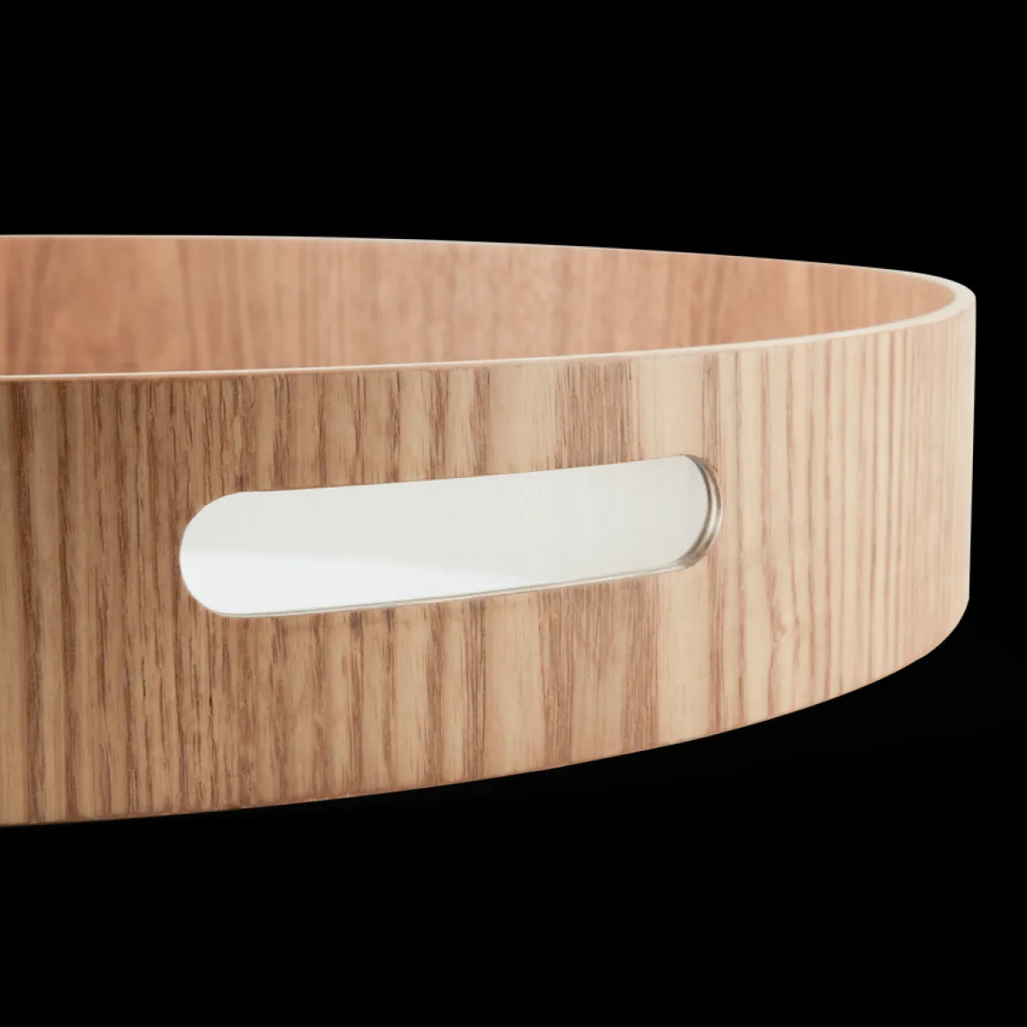 Rond dienblad Houtlook - 40 cm