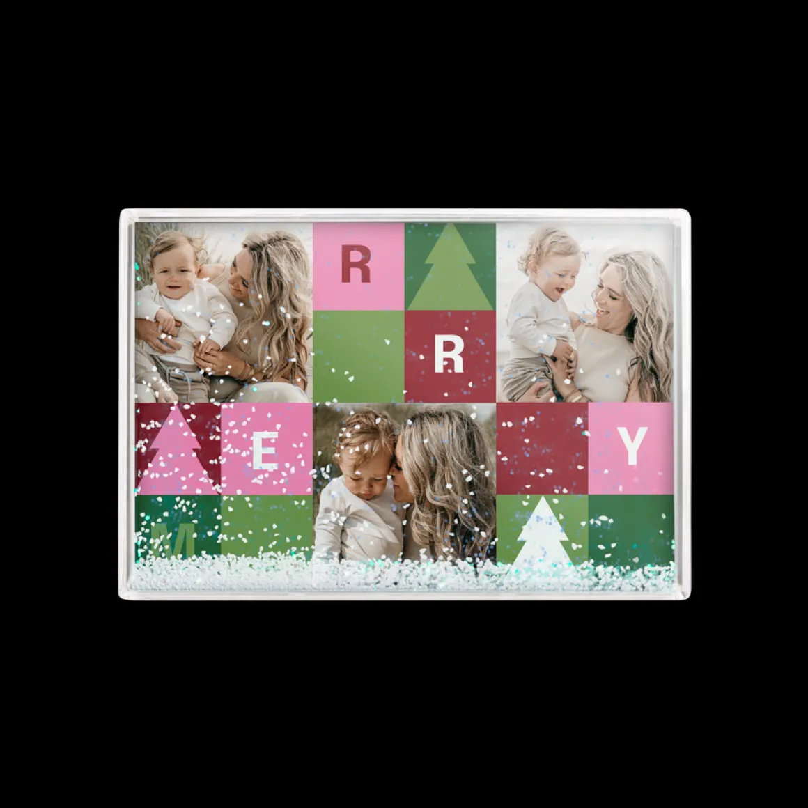 Sneeuwblok personaliseren met foto