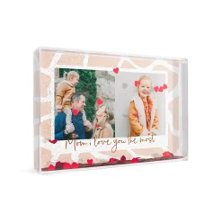 Sneeuwblok personaliseren met foto