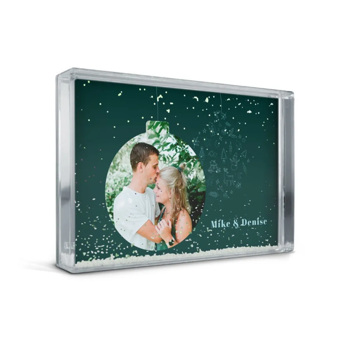 Sneeuwblok personaliseren met foto