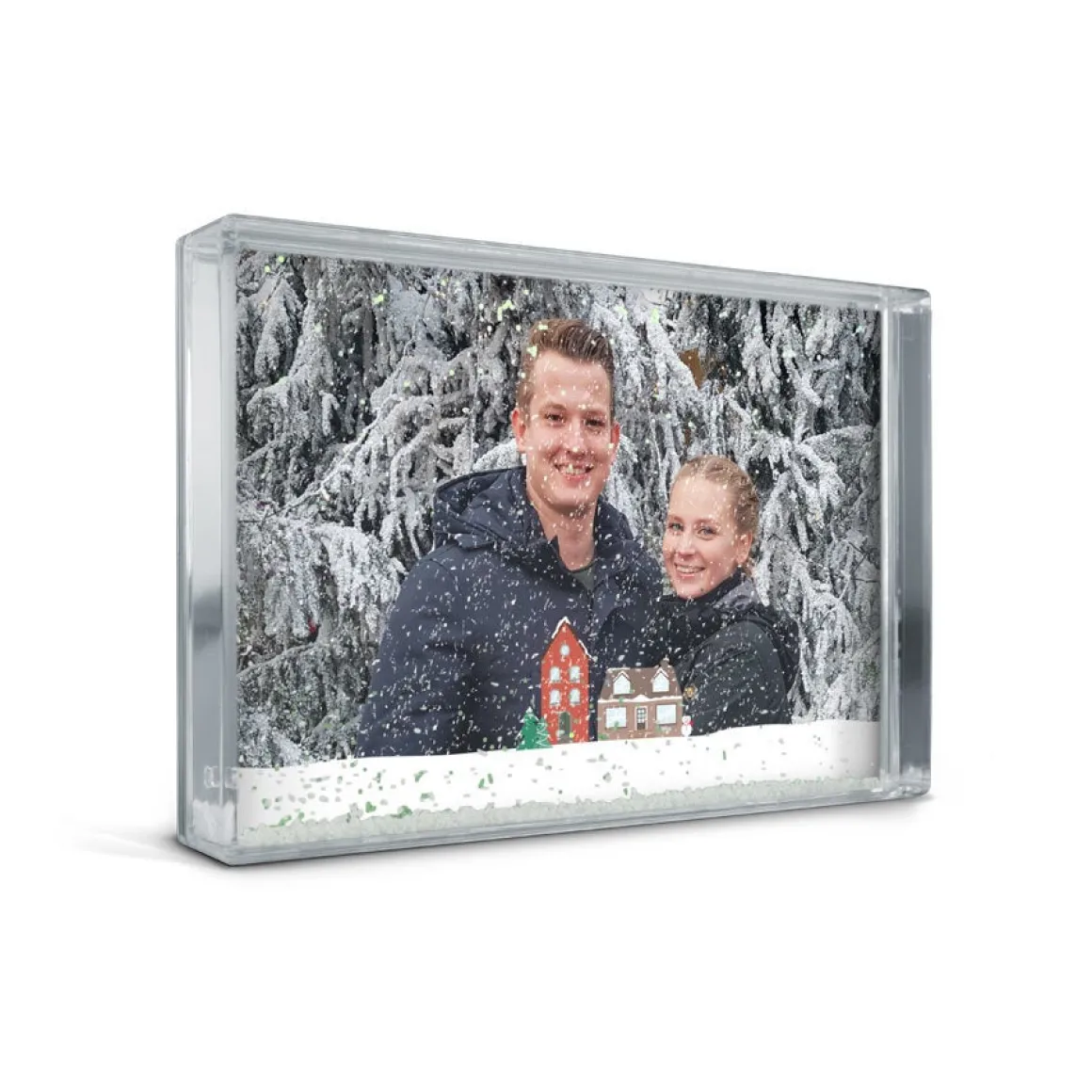 Sneeuwblok personaliseren met foto