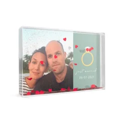 Sneeuwblok personaliseren met foto
