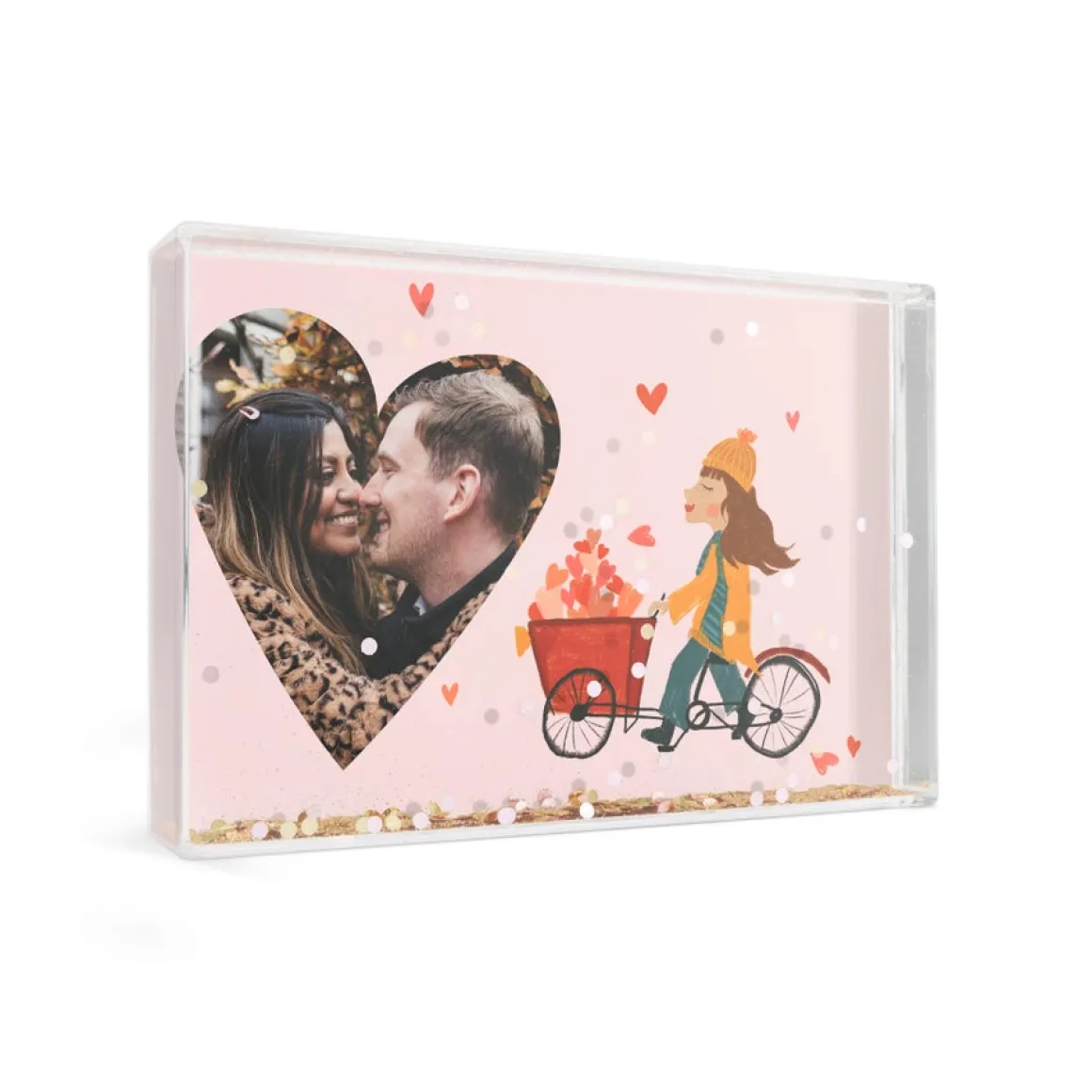 Sneeuwblok personaliseren met foto