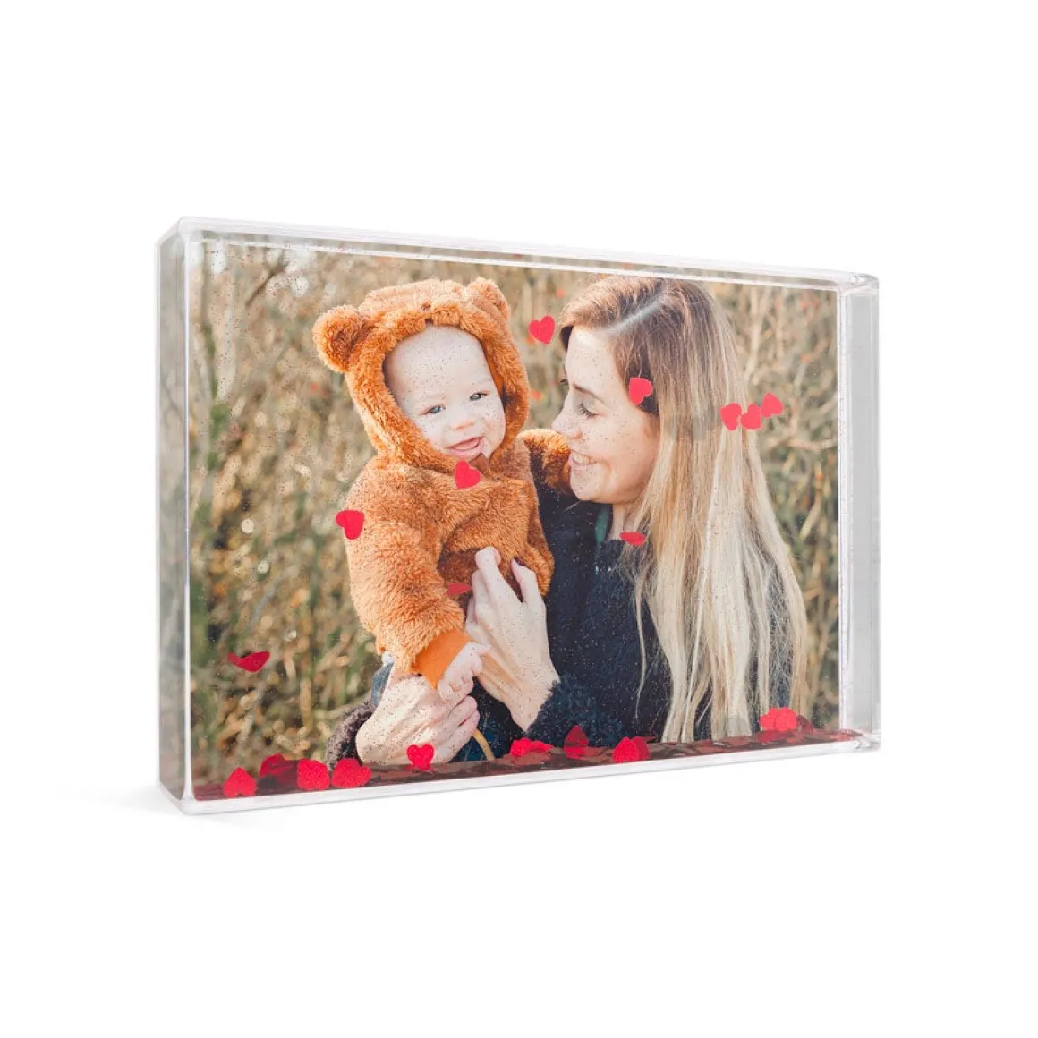 Sneeuwblok personaliseren met foto