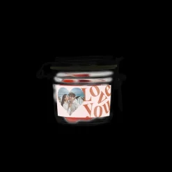 Snoeppot met hartjes - 200 ml