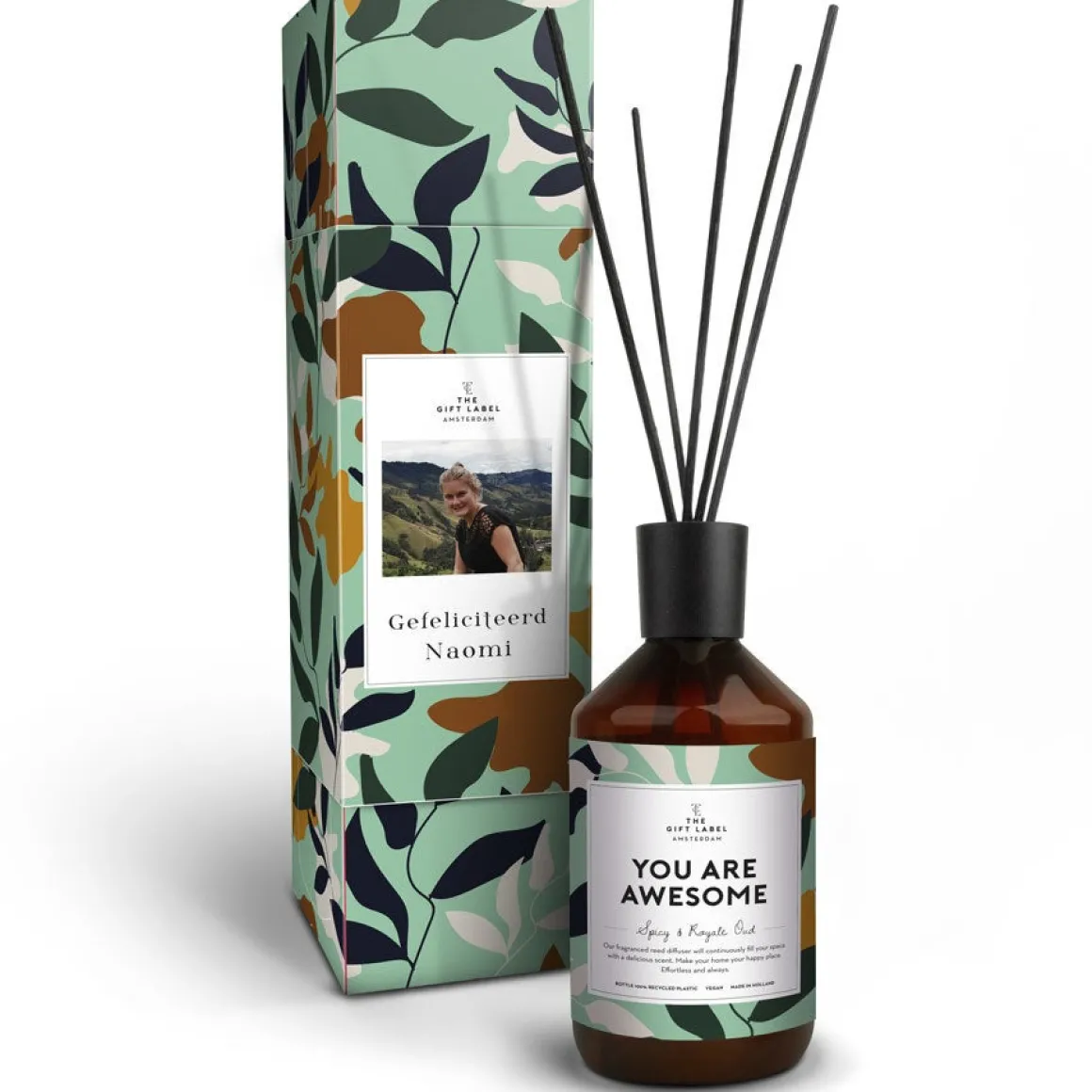 The Gift Label geurstokjes personaliseren