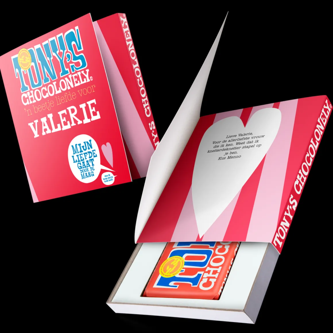 Tony Chocolonely Giftbox - Liefde (gepersonaliseerd)