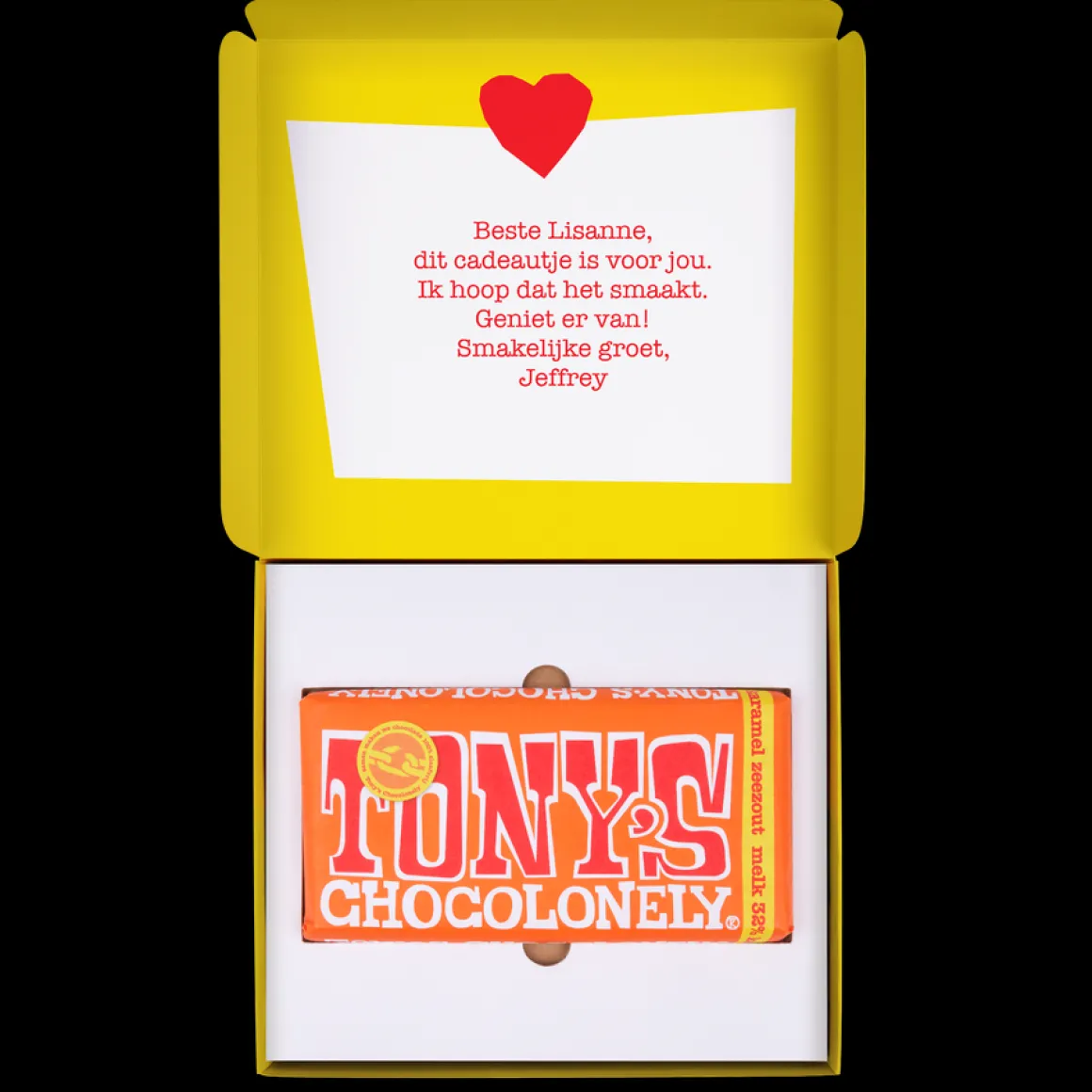 Tony Chocolonely Giftbox - Liefde (gepersonaliseerd)