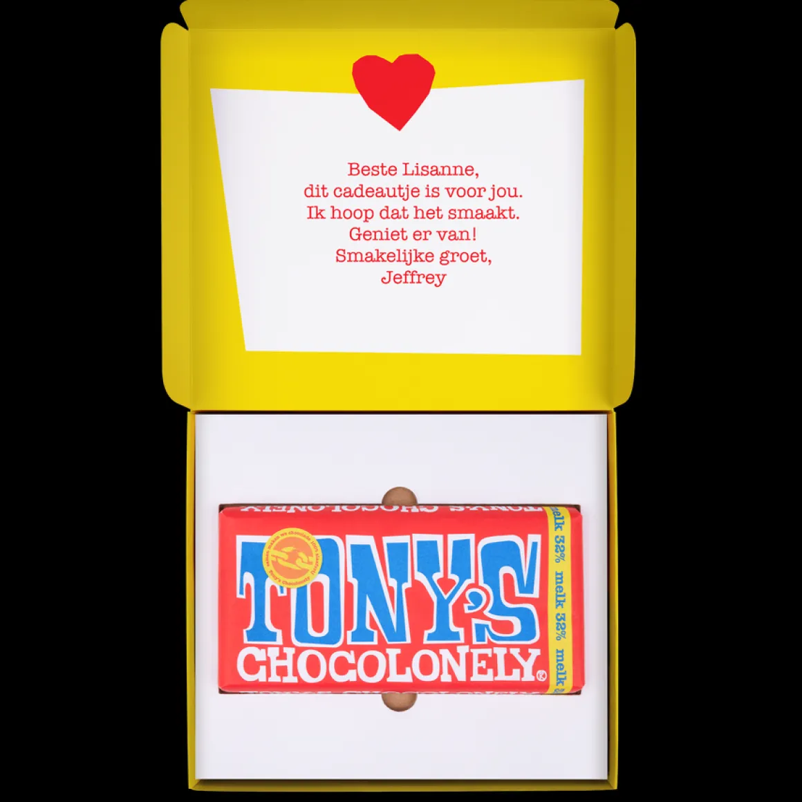 Tony Chocolonely Giftbox - Liefde (gepersonaliseerd)