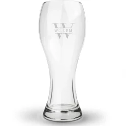 Weizen bierglas met naam graveren