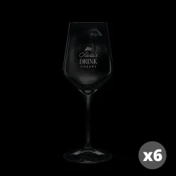 Witte wijnglazen graveren