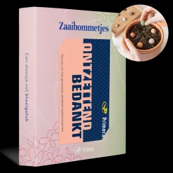 Zaaibommetjes met Ontzettend bedankt Primera Keuze Cadeaukaart